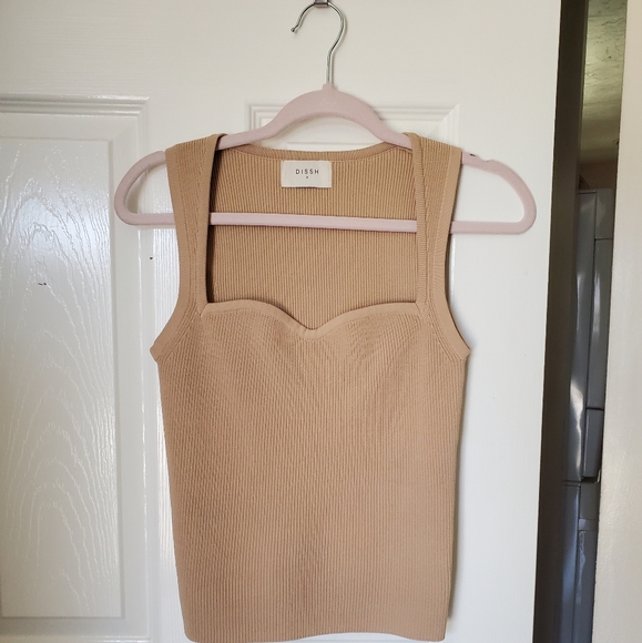 DISSH Tops - DISSH Top in Tan Size Small